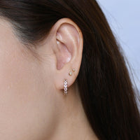 Annie Subtle Pink Hoops