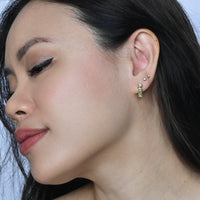 Gigi Cluster Huggies | Sea Green Gold