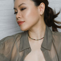 Cosmia Labradorite+Burgundy Chalcedony Choker
