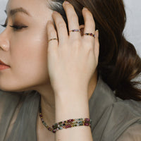 Jovie Adjustable Ring | Rhodochrosite