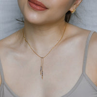 Surena Bow-Tie Lariat Necklace | Iolite
