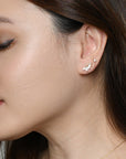 Inda Studs | Gold Clear