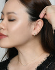 Inda Studs | Gold Clear