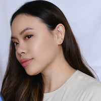 Crystal Star Studs | Silver
