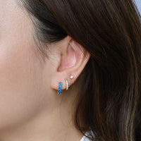 Kaia Mini Huggies | Royal Blue Gold