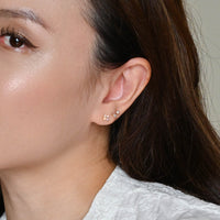 Orkid Studs | Opal Gold