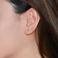 Luna Moon Studs | Silver