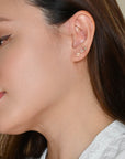 Orkid Studs | Opal Gold