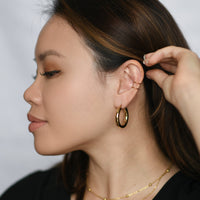 Claire Mini Hoop | Gold SST