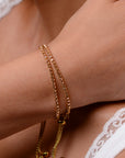 Laura Tennis Bracelet | Champagne