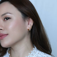 Jada Hoops | Ombre Pink Gold