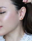 Mandarin Studs | Gold