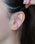 Mandarin Studs | Gold