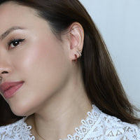 Aomi Hoops | Mahogany Silver