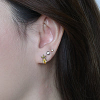 Lady Luck Pineapple Studs | Silver