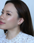 Mandarin Studs | Silver