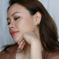 Jada Hoops | Emerald Gold