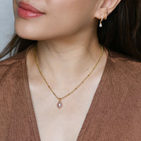 Anya Pink Pearl Necklace