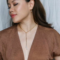 Sarin Open Pearl Necklace