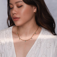 Geraldine Sea Green Necklace