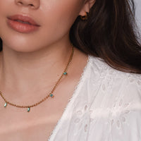 Geraldine Sea Green Necklace