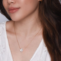 Shyla Faux Pearl Necklace | Gold