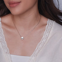 Shyla Faux Pearl Necklace | Silver