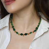 Tahlia Green Agate Necklace