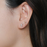 Hazel Studs | Silver