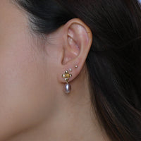 Maria Peach Pearl Dangles