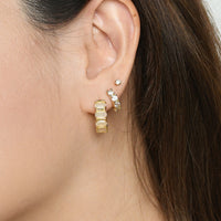 Nicole Hoops | Porcelain Gold
