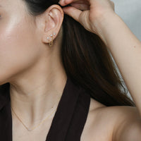 Kareena Double Studs | Gold