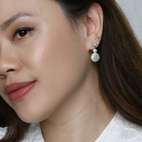 Audrey Pearl Dangles | Silver