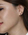 Red Sabine Dangles | Gold