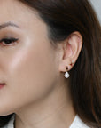 Red Elara Pearl Dangles | Gold