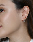 Mini Noemi Pearl Dangles | Gold