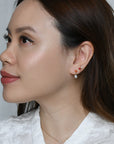 Mini Noemi Pearl Dangles | Gold