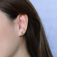 Huggie Bear Studs | Gold