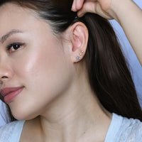 Lumi Snowflake Studs | Silver