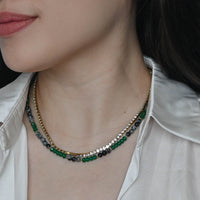Sura Snowflake Jasper Necklace