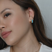 Jada Hoops | Capri Blue Gold