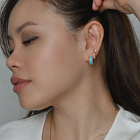 Jada Hoops | Capri Blue Gold