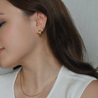 Jada Hoops | Olive Gold