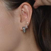 Jada Hoops | Angel Grey Silver
