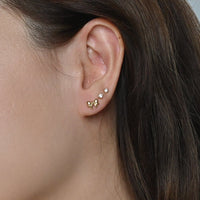 Layla Bow Studs | Gold