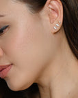 Naomi Marquise Studs | Silver