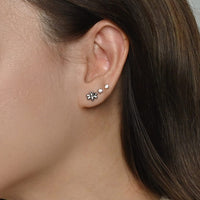 Momo Bee Studs | Silver