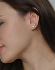 Orkid Studs | Opal Silver