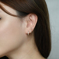 Elle 2-in-1 Hoops with Charms | Canary