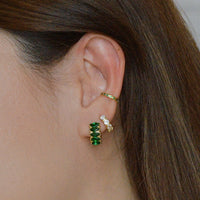 Pippa Cuffs | Emerald Gold